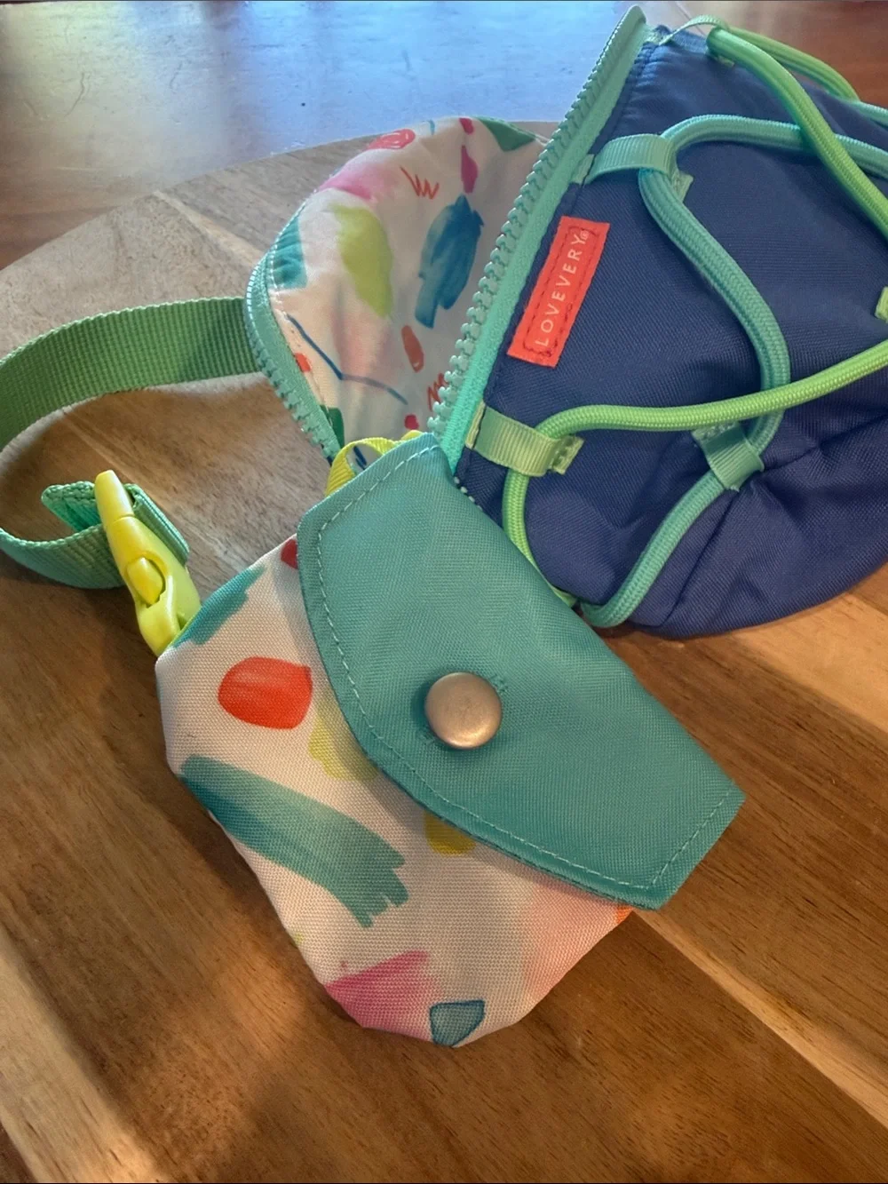 LOVEVERY Kids Blue & Teal Activity Belt Fanny pack Bag